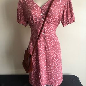 🤑🤑Super cute pink 90’s style  floral mini dress